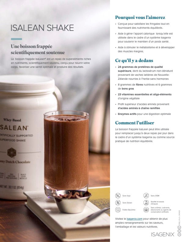 Un remplacement de repas de haute qualité.